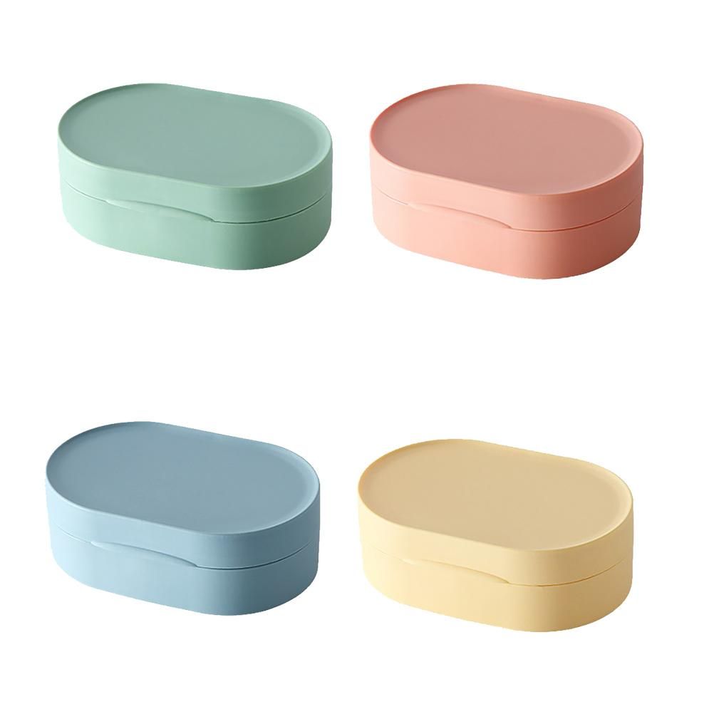 Travel Soap Case Box Holder with Lid Portable Leak Proof Soap Dish Container Soap Box Holder for Home Shower Outdoor Camping