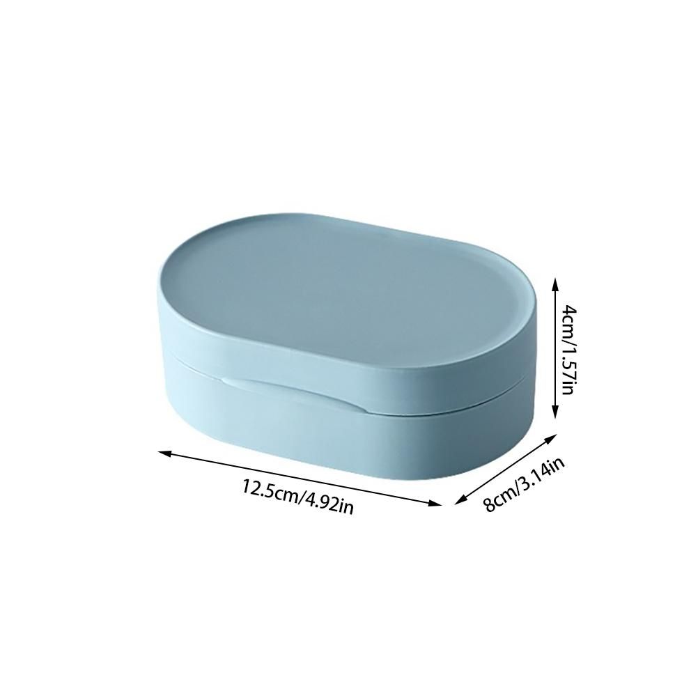 Travel Soap Case Box Holder with Lid Portable Leak Proof Soap Dish Container Soap Box Holder for Home Shower Outdoor Camping