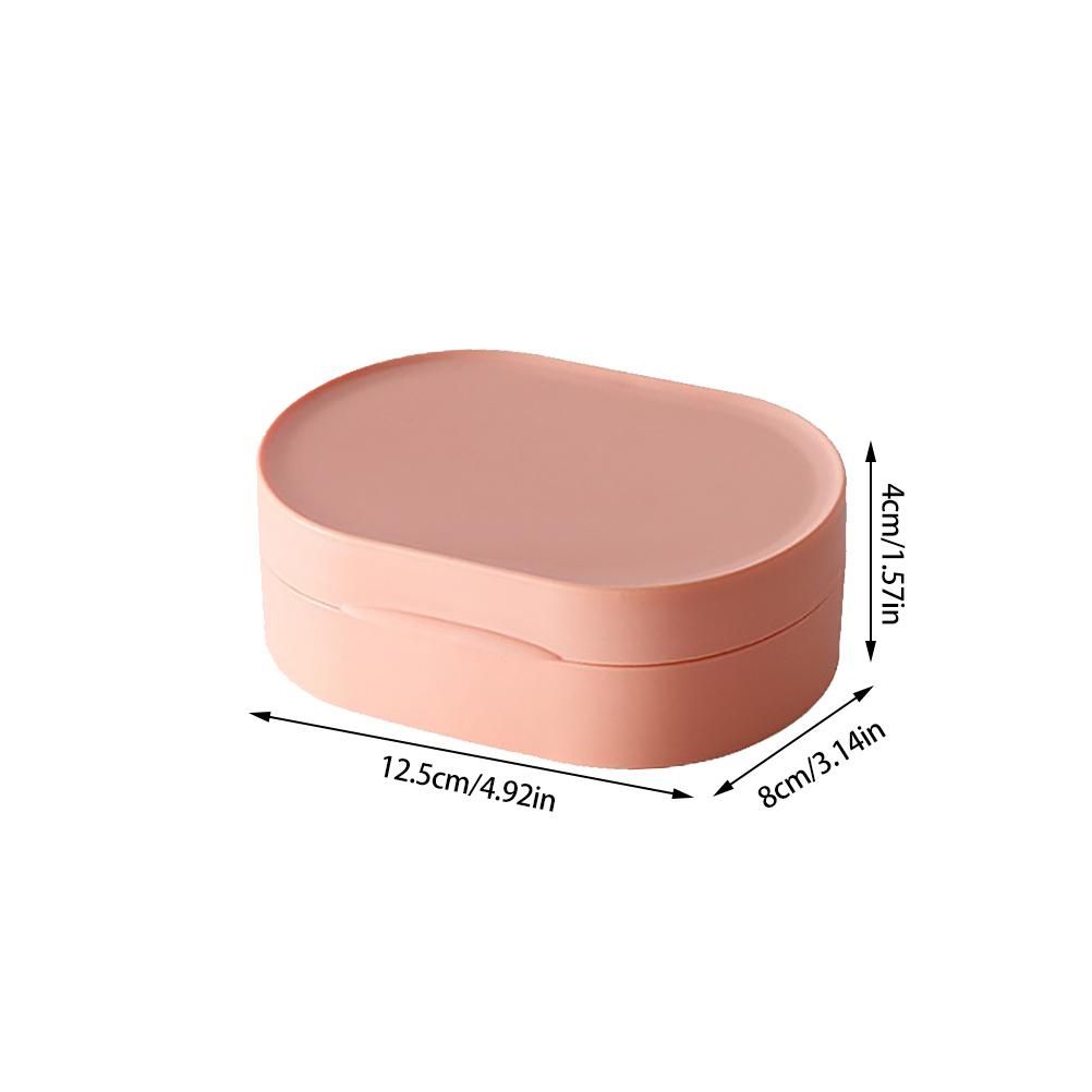 Travel Soap Case Box Holder with Lid Portable Leak Proof Soap Dish Container Soap Box Holder for Home Shower Outdoor Camping