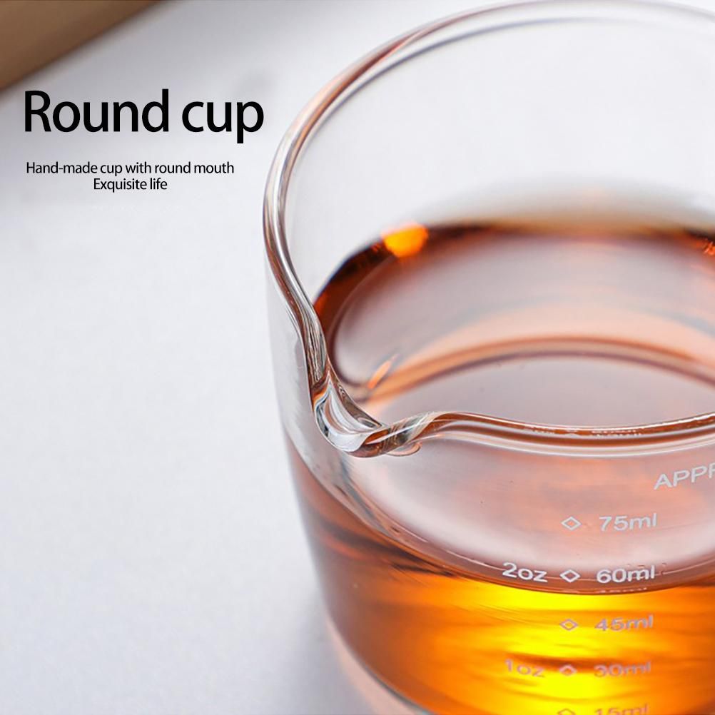 Glass Milk Cup Glass Measuring Cup with Handle Clear Scale Baking Milk Cup for Kitchen Accessories
