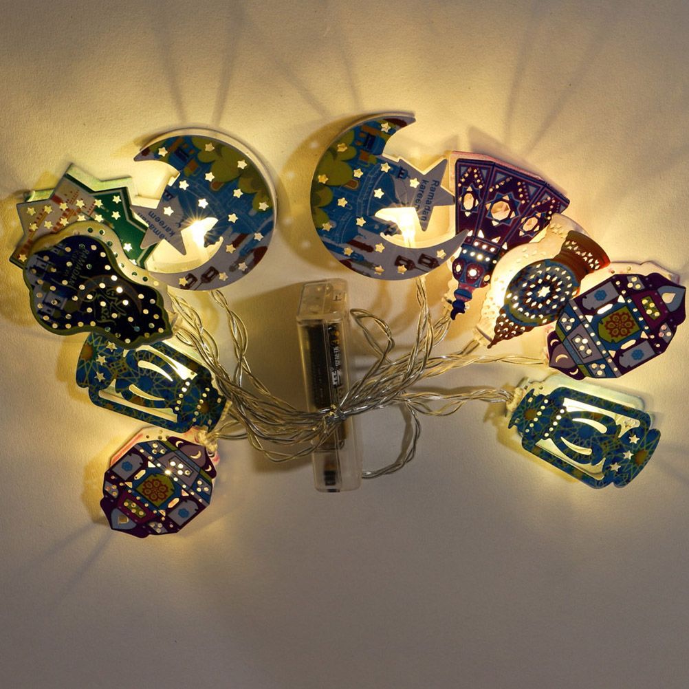 Eid Mubarak Led String Lights Ramadan Decoration for Home Muslim Party Supplies Eid Decoration