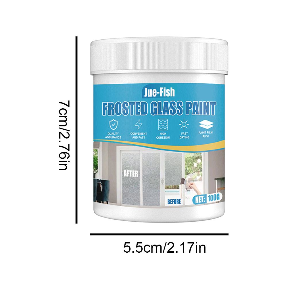 100ml Frosted Glass Spray Paint for Home Office Bathroom Indoor Outdoor Use