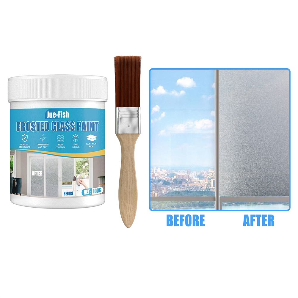 100ml Frosted Glass Spray Paint for Home Office Bathroom Indoor Outdoor Use