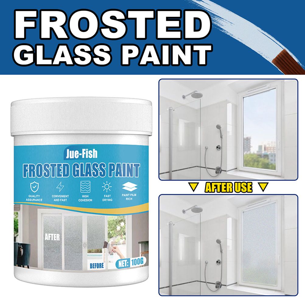 100ml Frosted Glass Spray Paint for Home Office Bathroom Indoor Outdoor Use