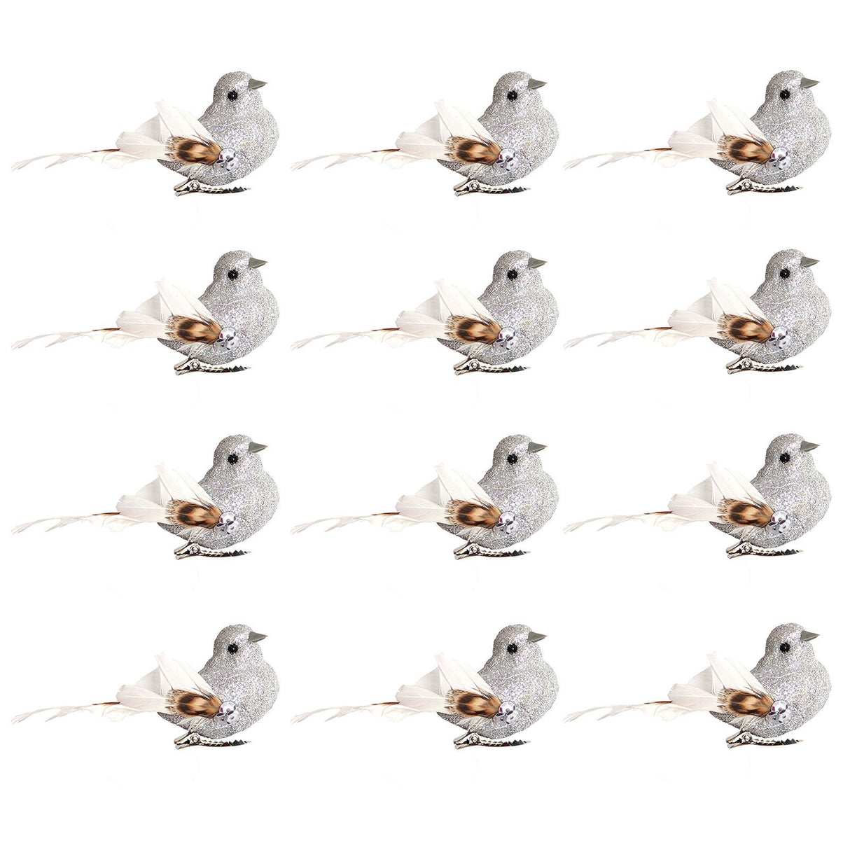 Imitation Feather Bird Multipurpose Fade Resistant Fake Feather Bird Ornament for Flowers Handicrafts Fairy Garden