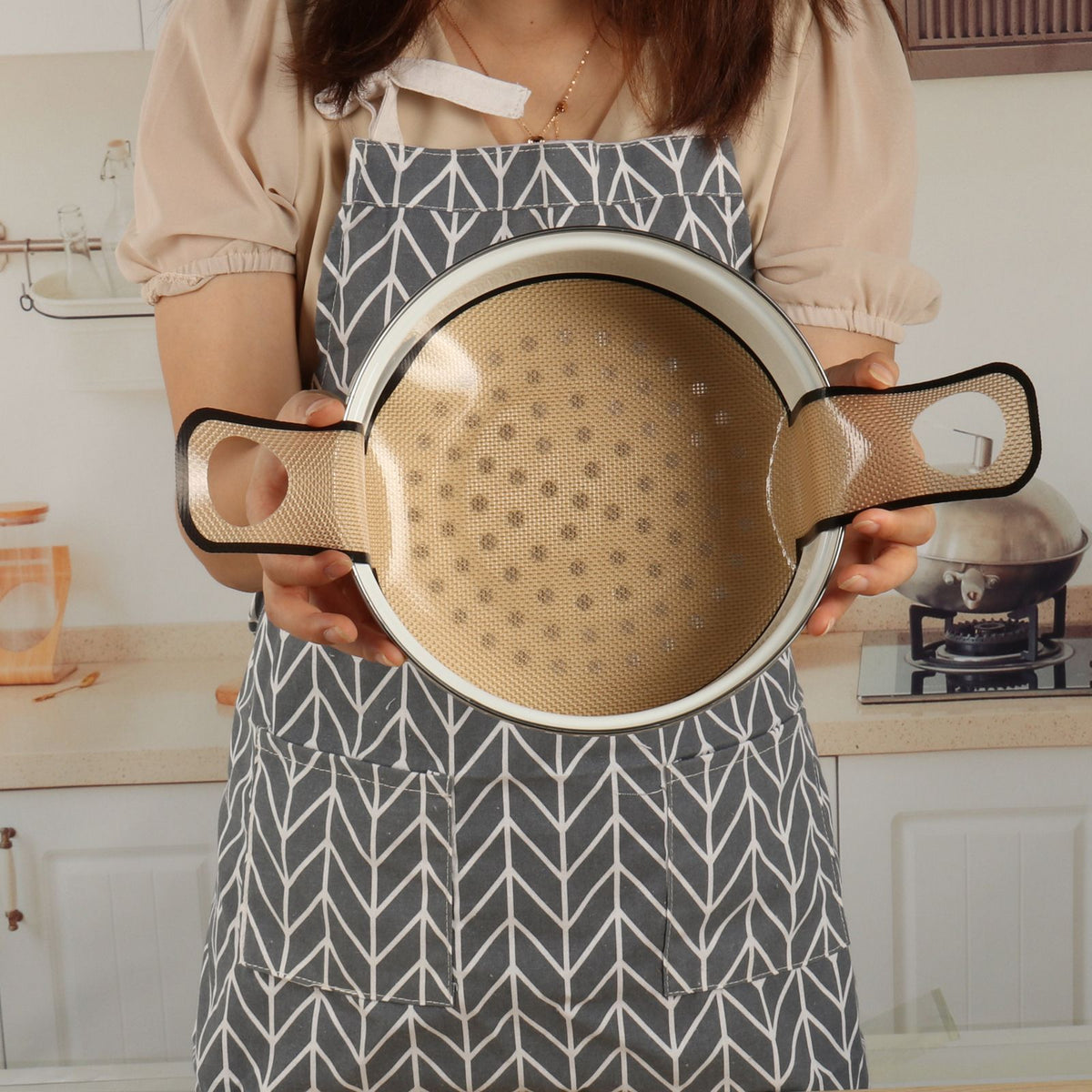 Oven Accessories Bread Transfer Baking Mat Alternative Parchment Paper Long Handle Extraction Mat