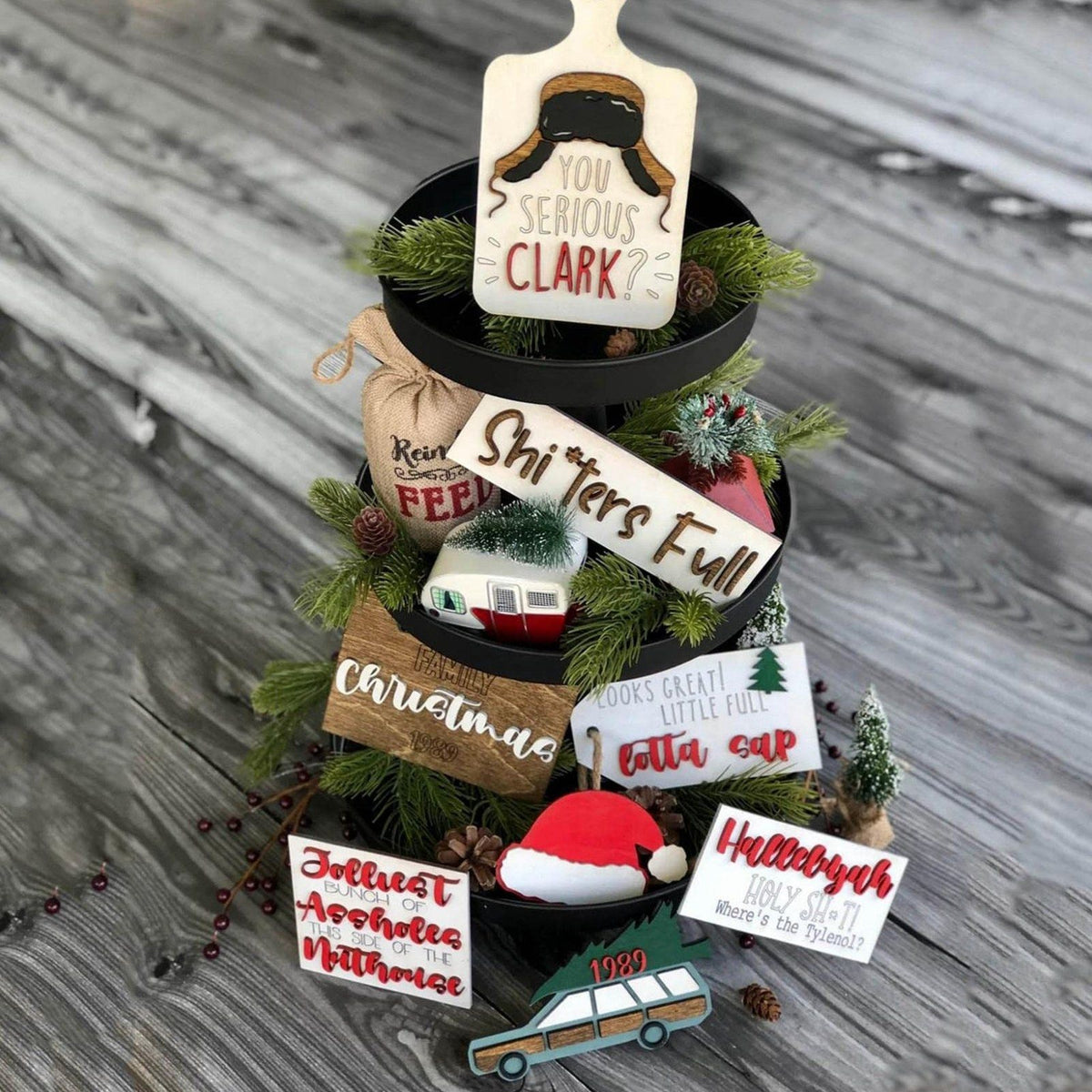 Christmas Layered Tray Decoration