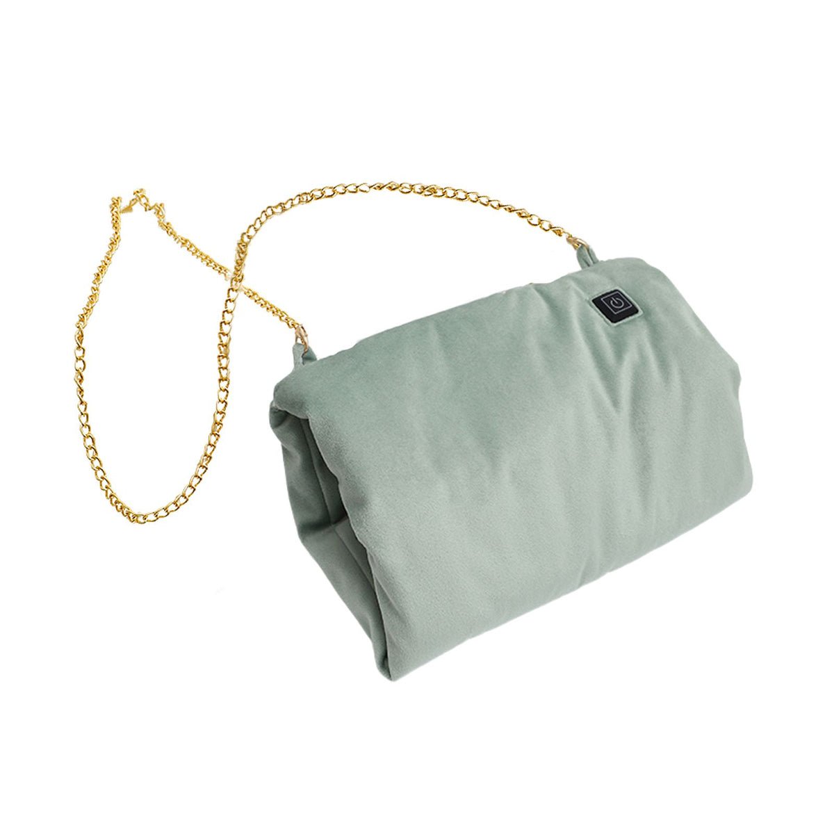 Electric Heating Pouch Green Velvet Heated Hand Warmer Pouch for Hunting Camping Xmas Gifts