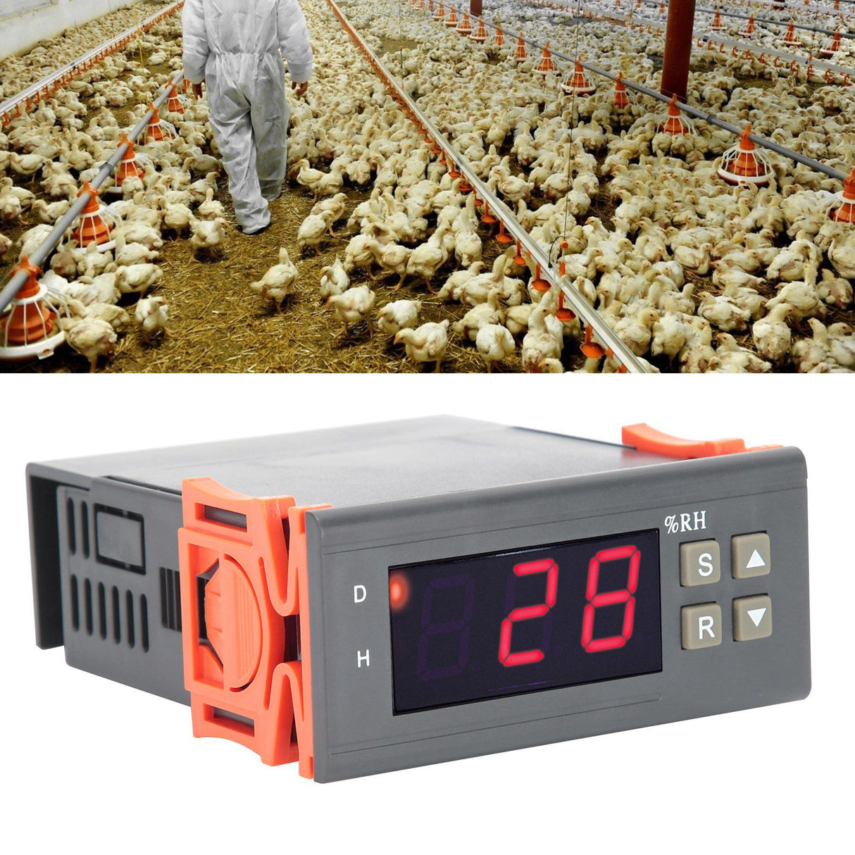 MH‑13001 220V Automatic Digital Humidity Controller with Dehumidify Humidification Mode Farm Use