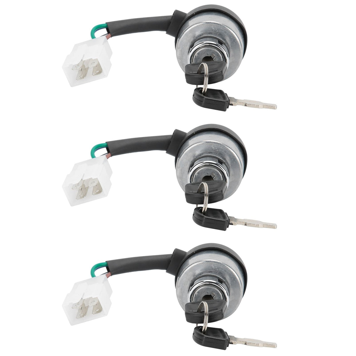 3Set Electric Door Lock 4-Wire Ignition Switch with Keys for 168F/170F/GX160/GX200/GX210