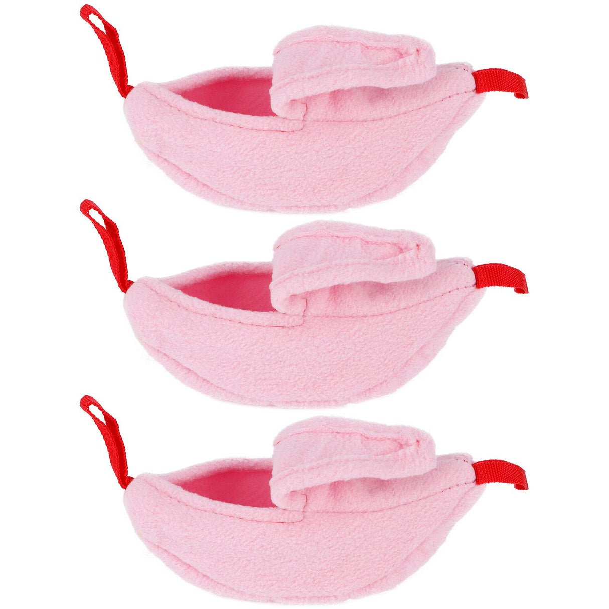 3 Sets Hamster Hammock Nests Banana Shape Hanging Winter Warm House Small Animal SuppliesRose Red