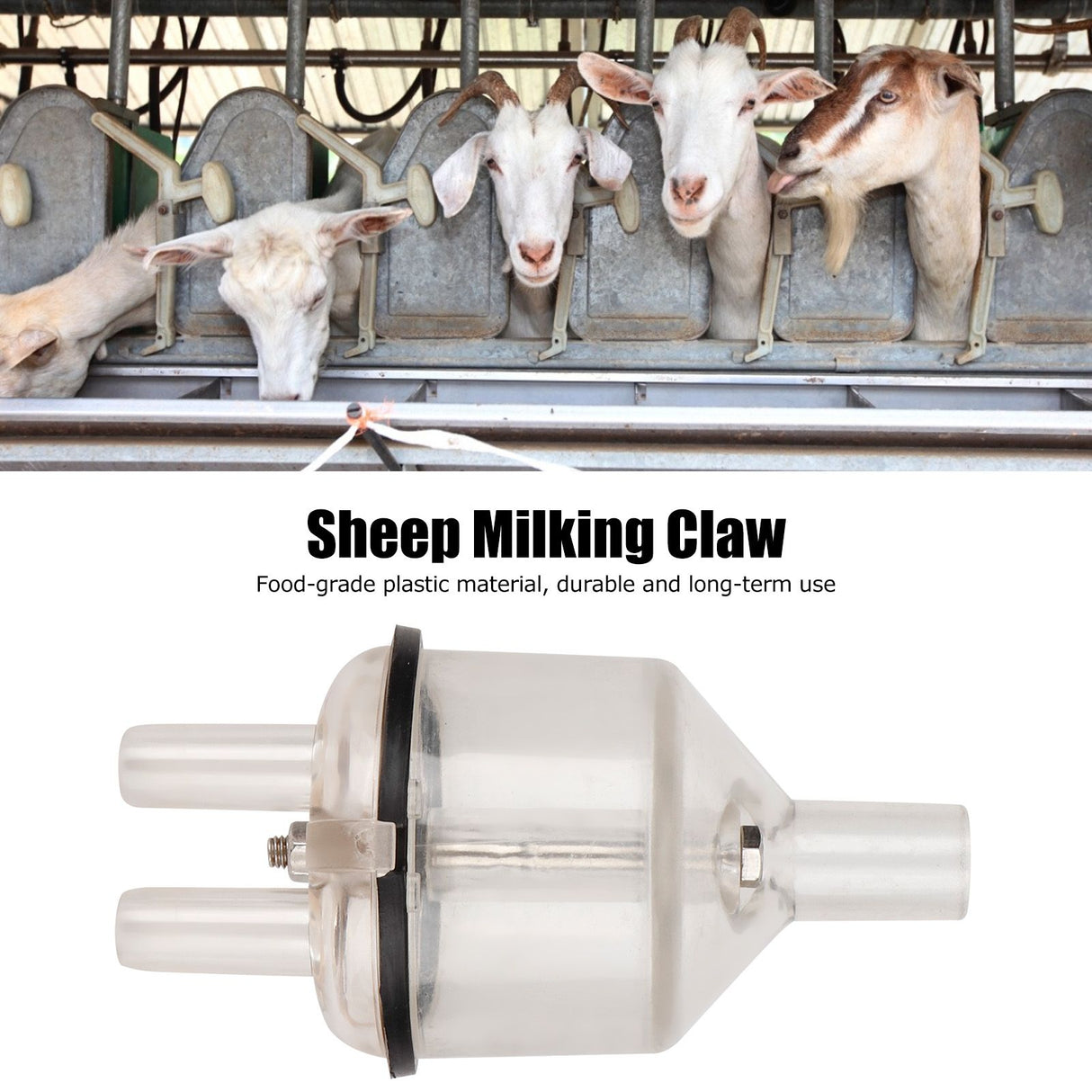 30ml Goat Milking Claw Collector Transparent Sheep Milking Machine Accessory Livestock Supply