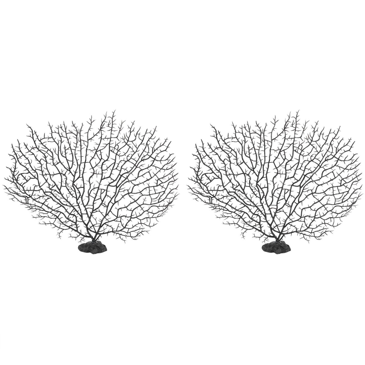 2Pcs Artificial Water Plant Aquarium Decoration Fish Tank Landscaping Simulation Coral Tree