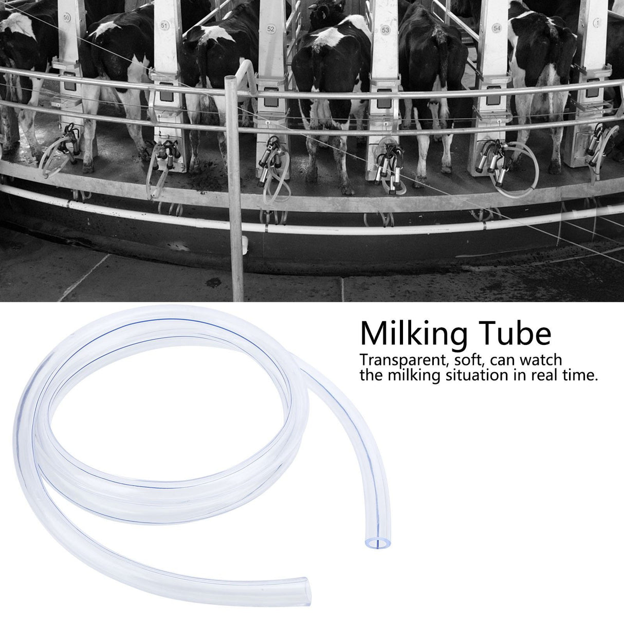 G3/8 3 m Milk Hose Transparent PVC Milking Tube Milking Machine Accessory Livestock Supply