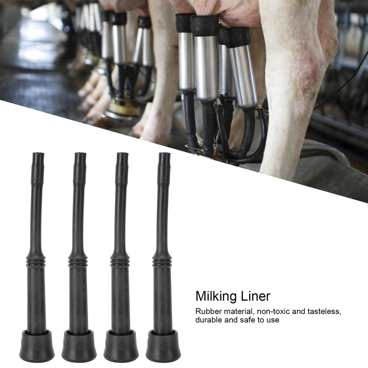 4Pcs Milk Liner Rubber Milking Machine Lining Parts for Livestock Breeding Industry