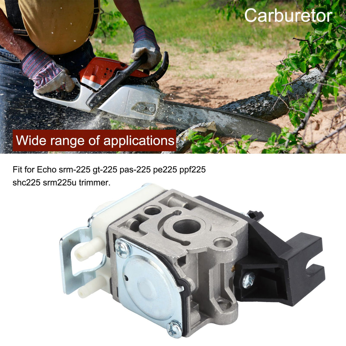 Carburetor Fit for Echo srm‑225 gt‑225 pas‑225 pe225 ppf225 shc225 srm225u Trimmer Accessories