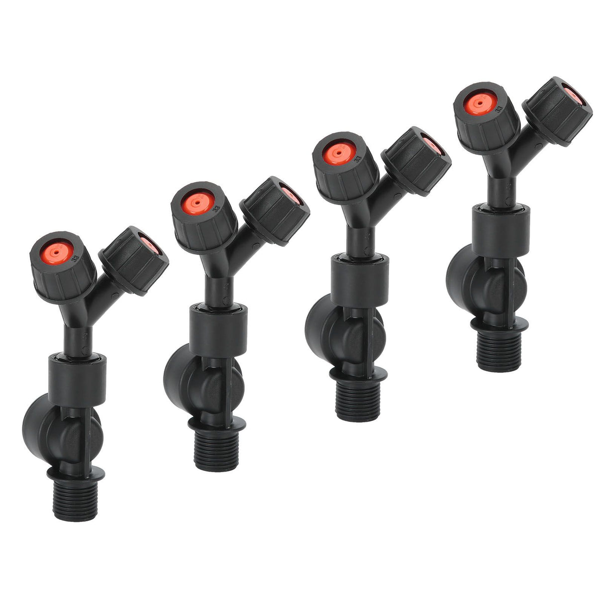 4pcs G3/8 DN10 Dual Nozzle DripProof Accessory for Agricultural Electric Knapsack Sprayer