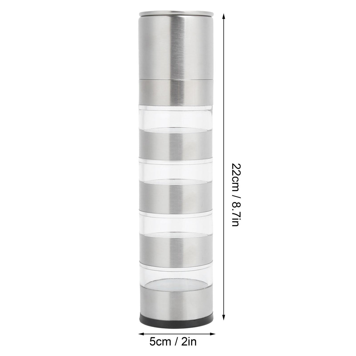 Seasoning Jar Set Spice Bottles Grinder Condiment Dispenser for Outdoor Camping