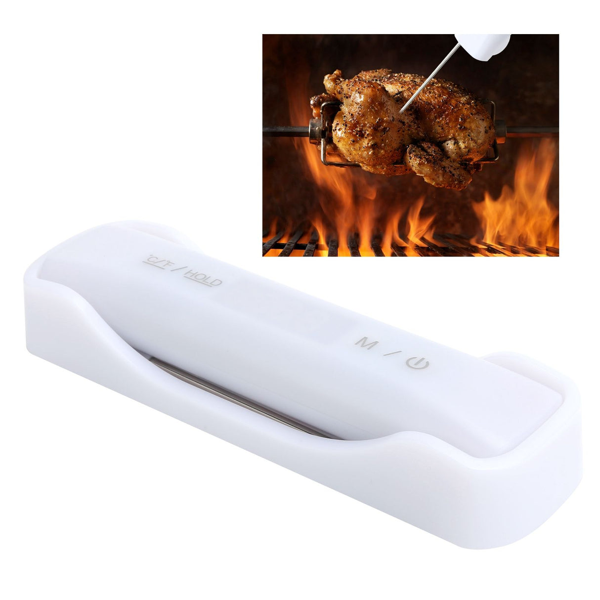 Collapsible Food Thermometer Quick Mearsurement Cooking Electronic Temperature Meter