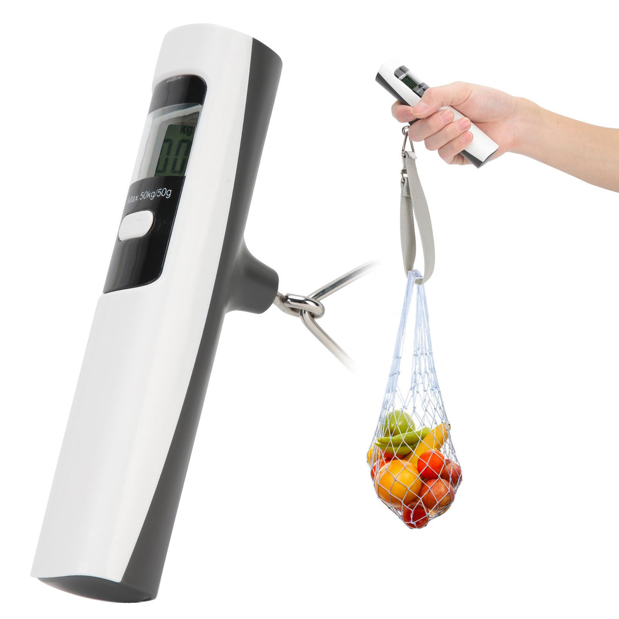 Pocket Scale with LCD Display Battery Free Portable Luggage Scale Weighing Device
