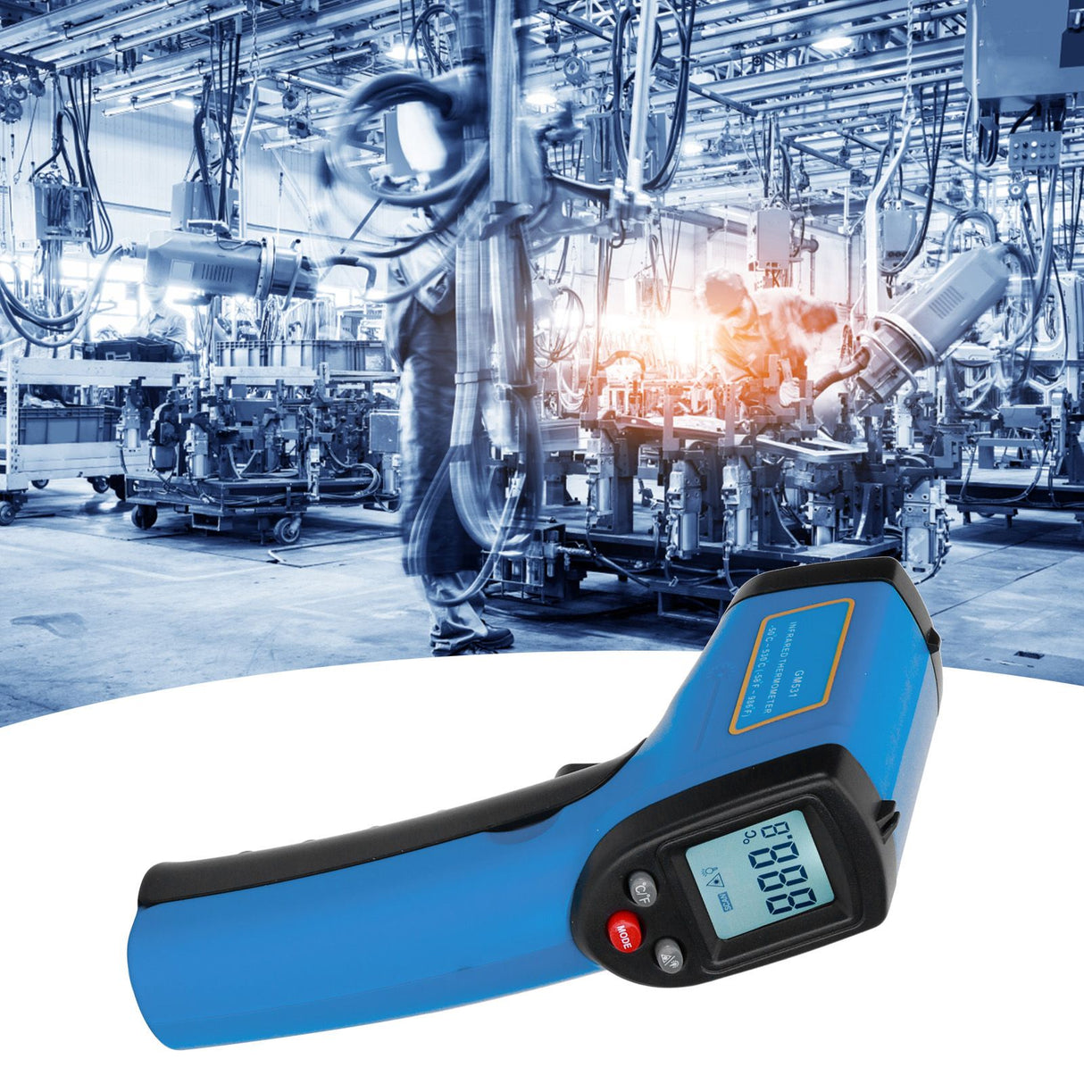 Infrared Thermometer Hand Held Electric Digital Temperature Tester Meter -50-530℃