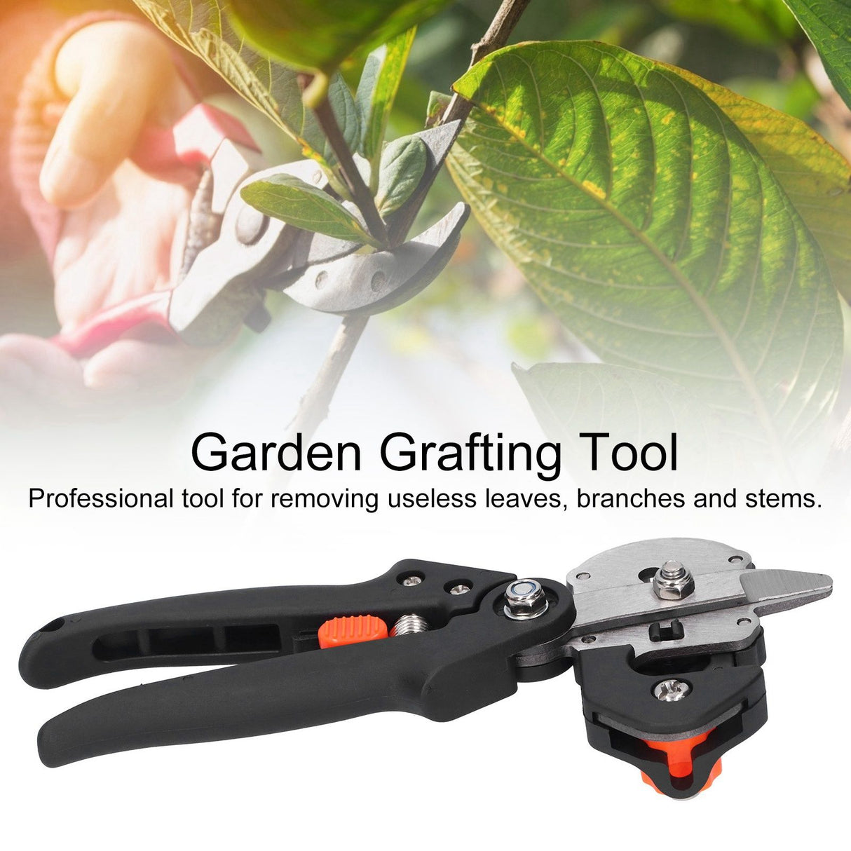 Garden Grafting Tool Set Plant Tree Branch Cutting Scissor Shear Pruner Gardener Professional SuppliesBlack