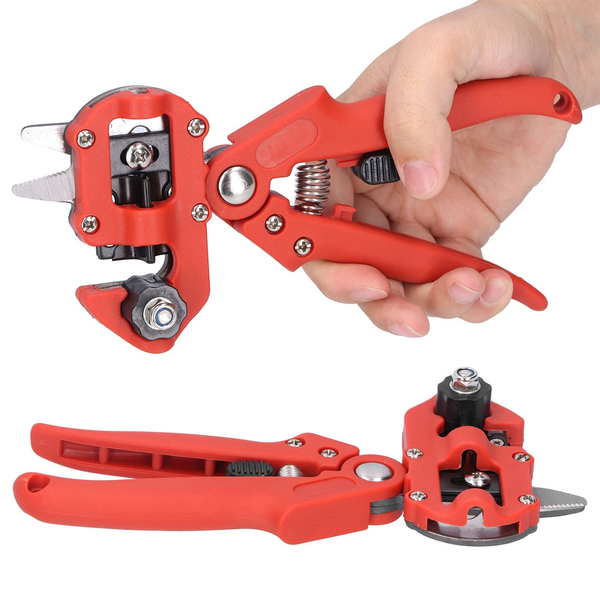Garden Grafting Tool Set Plant Tree Branch Cutting Scissor Shear Pruner Gardener Professional SuppliesRed