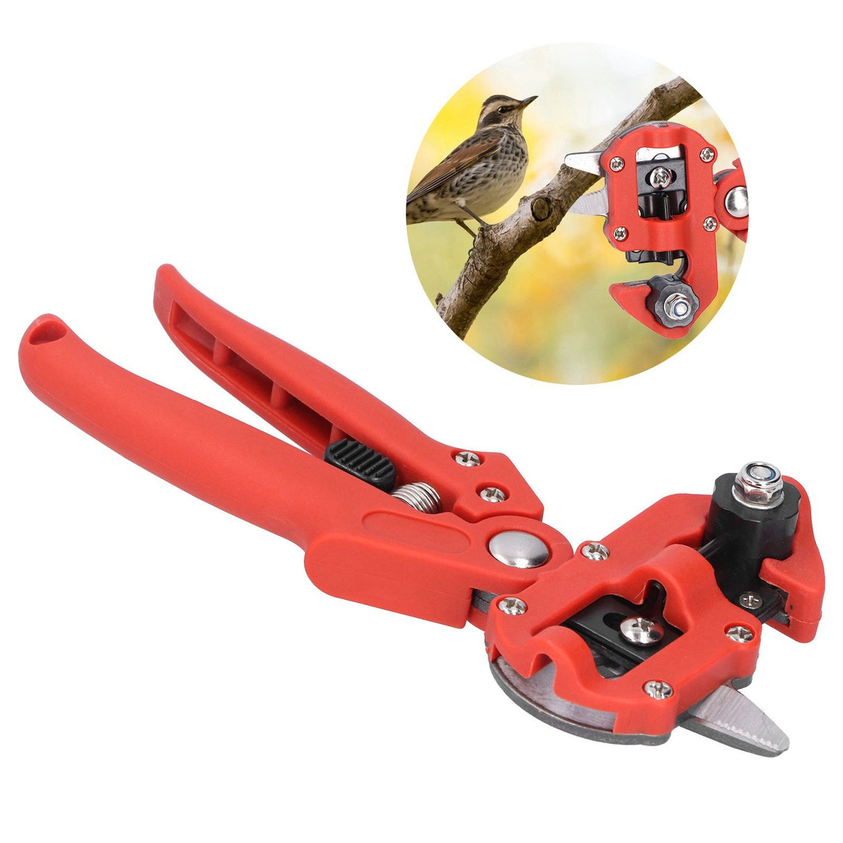 Garden Grafting Tool Set Plant Tree Branch Cutting Scissor Shear Pruner Gardener Professional SuppliesRed