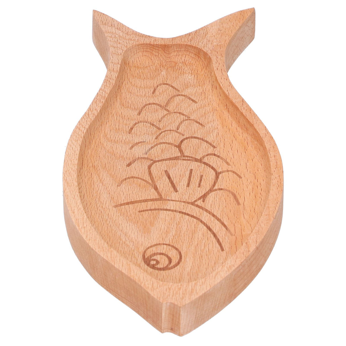 Wooden Plate FishShaped MultiGrain Creative Fruit Dessert Tray Table Box Candy Dish