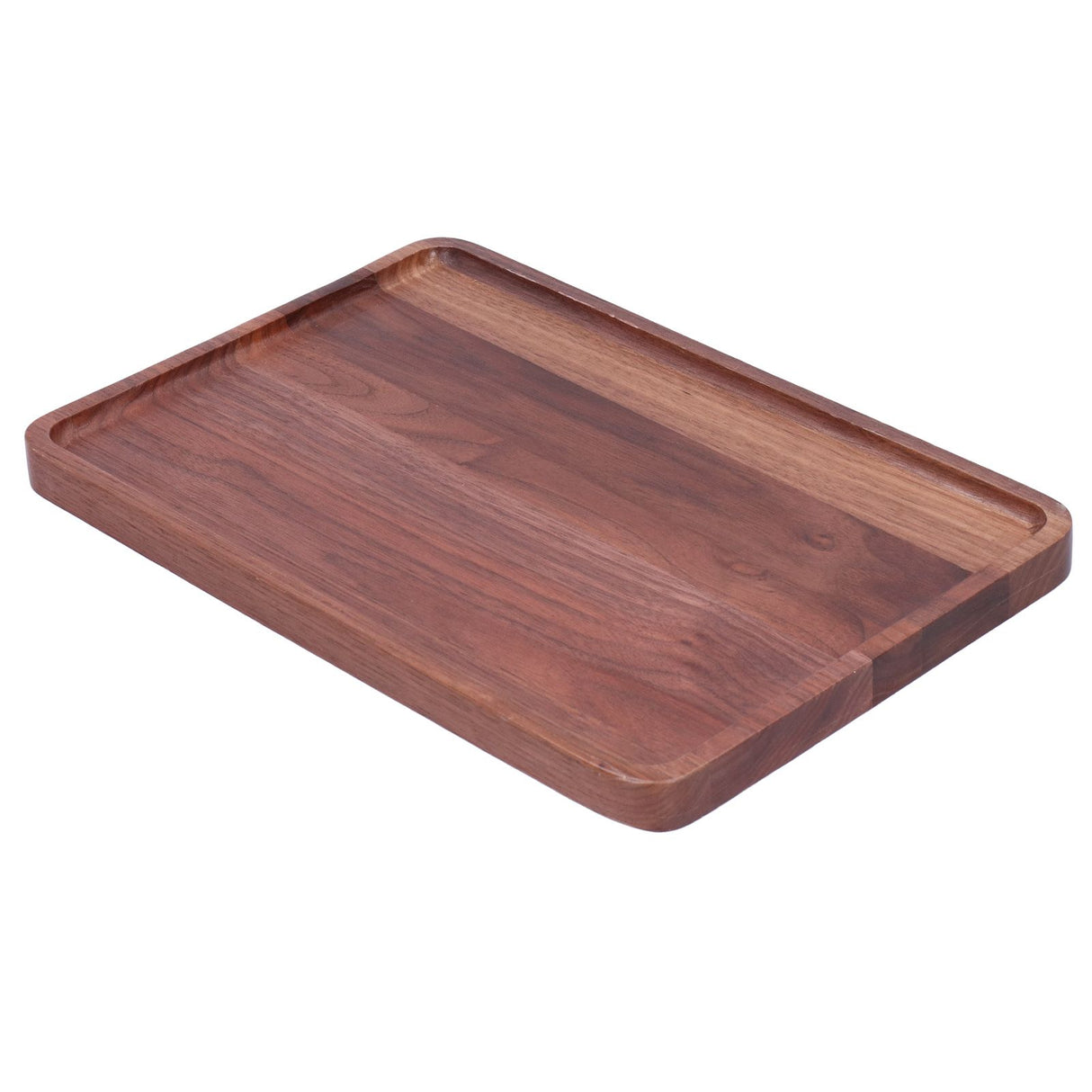 Walnut Service Plate Square Decoration Fruit Food Dessert Plate Tray Wooden BBQ Plate34x23x2
