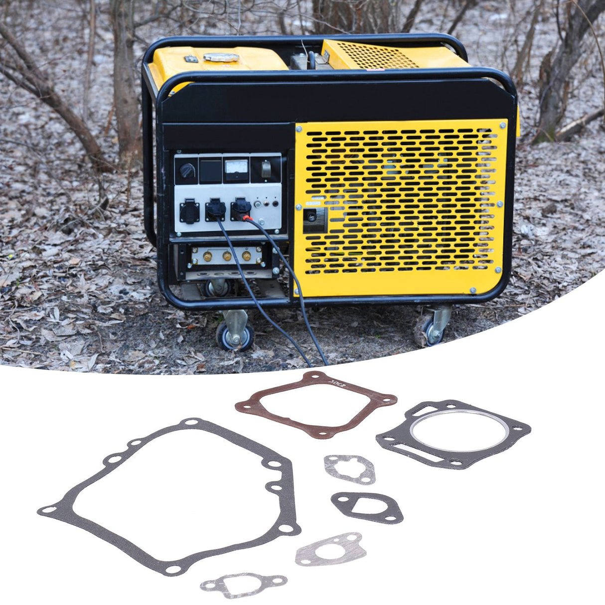 4Set Engine Gaskets Kit Accessory Parts for 170F/GX210/ 2.8-3KW Gasoline Generator