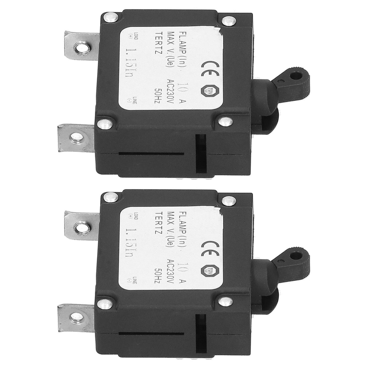 2PCS Power Switch Circuit Breaker Leakage Protector Fit for 168F 170F Gasoline Generator 2KW‑3KW