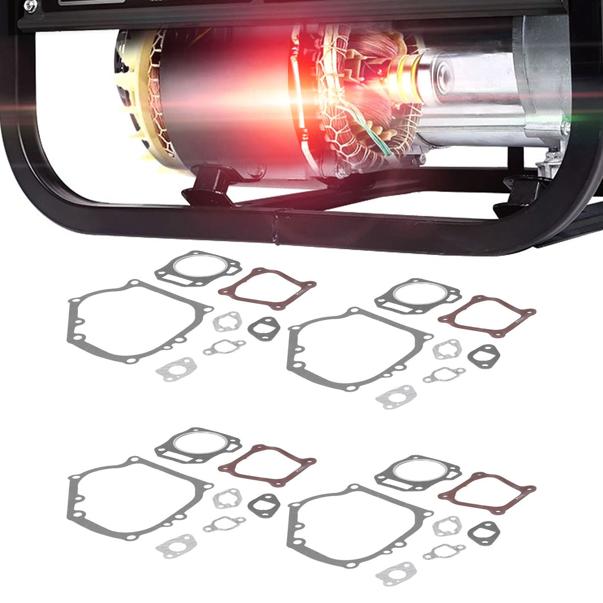 4Set Engine Gasket Kit Gasoline Generator Accessory Parts Fit for 168F/GX160 2KW 3KW