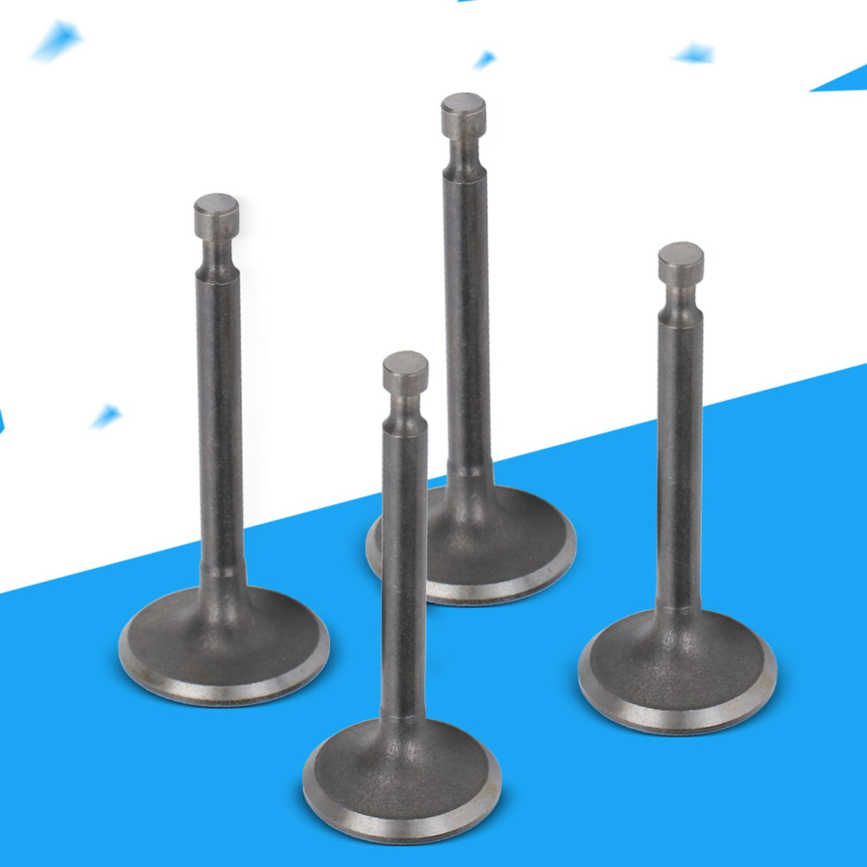 2 Set Intake Exhaust Valve Kit 170F/GX210 Cylinder Head 2.5kw‑3kw Gasoline Generator Parts