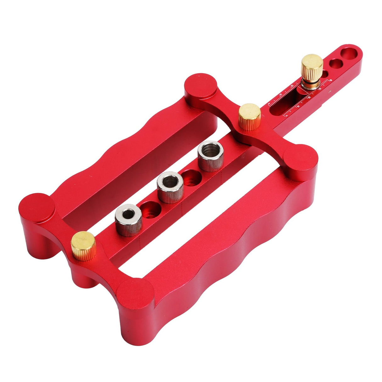 Self Centering Doweling Jig Borehole Locator with Scale Kit DIY Woodworking Tools