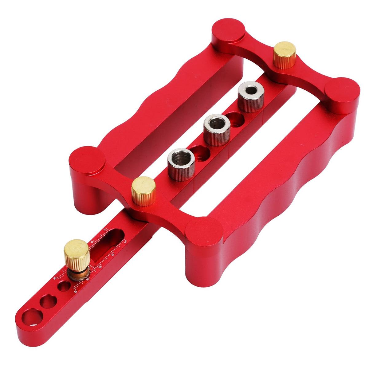 Self Centering Doweling Jig Borehole Locator with Scale Kit DIY Woodworking Tools