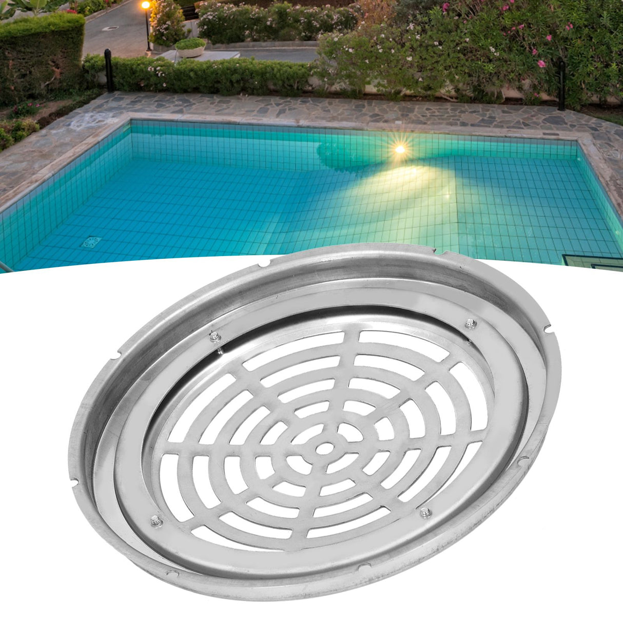 Floor Drain Round Stainless Steel Main Drainer Part Swimming Pool Accessory Supplies
