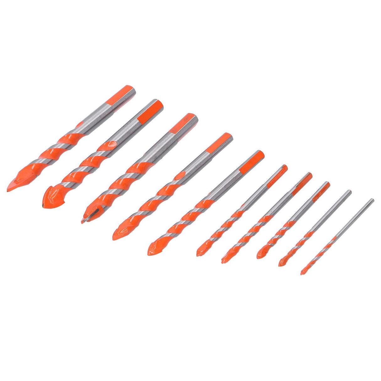 10PCS Multifunctional Drill Bits Set 3/4/5/6/6/8/10/12/14/16mm Triangular Drilling Bit for Wood
