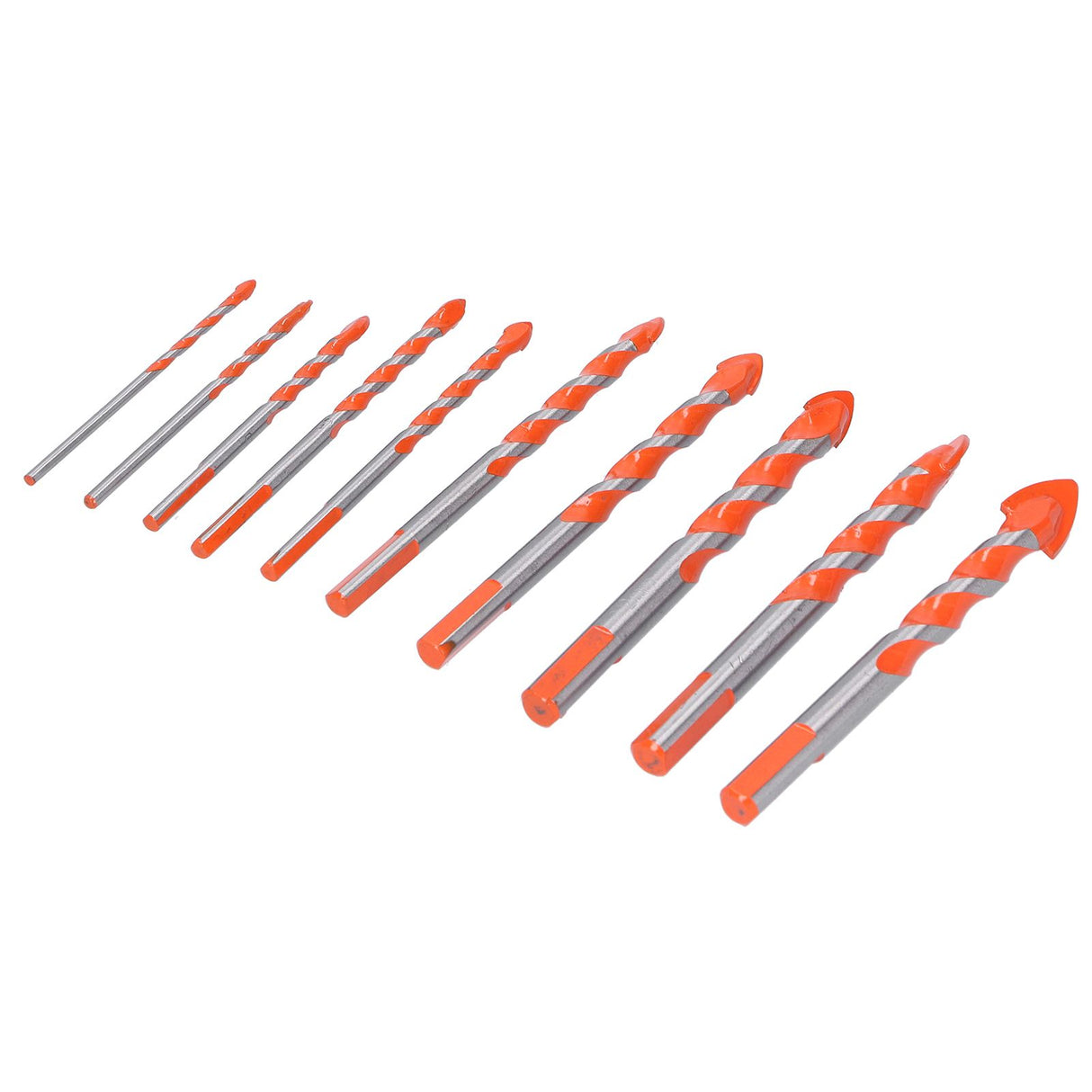 10PCS Multifunctional Drill Bits Set 3/4/5/6/6/8/10/12/14/16mm Triangular Drilling Bit for Wood