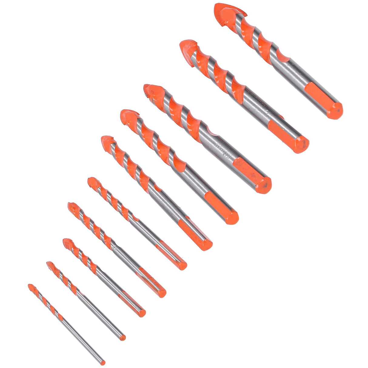 10PCS Multifunctional Drill Bits Set 3/4/5/6/6/8/10/12/14/16mm Triangular Drilling Bit for Wood