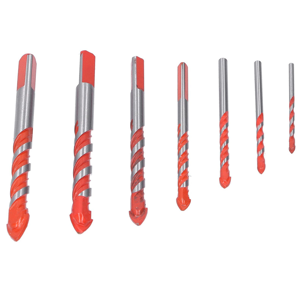 Drill Bit Set Multi Purpose Bits Accessory for Ceramic Tile Concrete Glass Drilling(7Pcs )