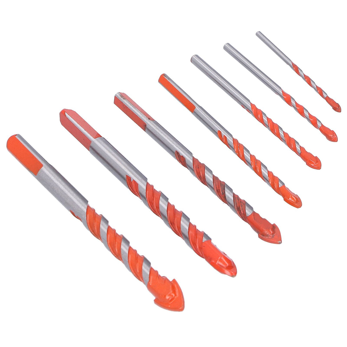 Drill Bit Set Multi Purpose Bits Accessory for Ceramic Tile Concrete Glass Drilling(7Pcs )