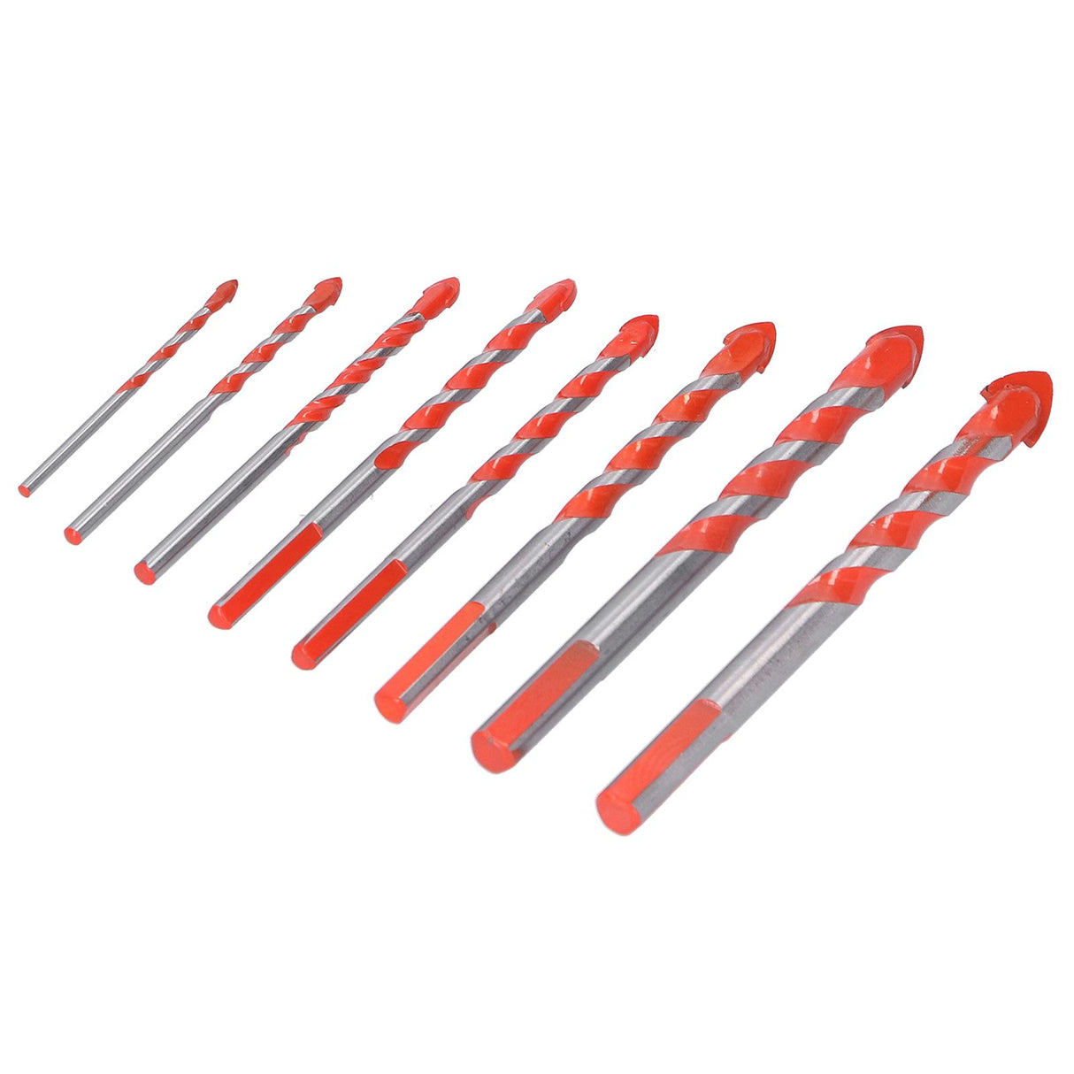 Drill Bit Set Multi Purpose Bits Accessory for Ceramic Tile Concrete Glass Drilling(8Pcs )