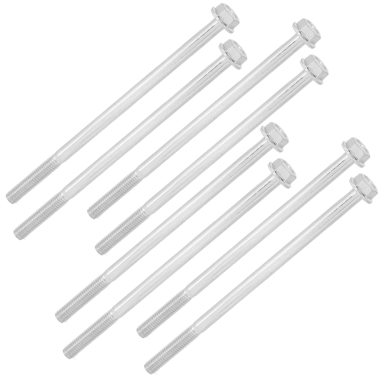 20pcs M6 x 120mm Hex Extended Motor Screw Hex Head Long Screw for Agriculture Household