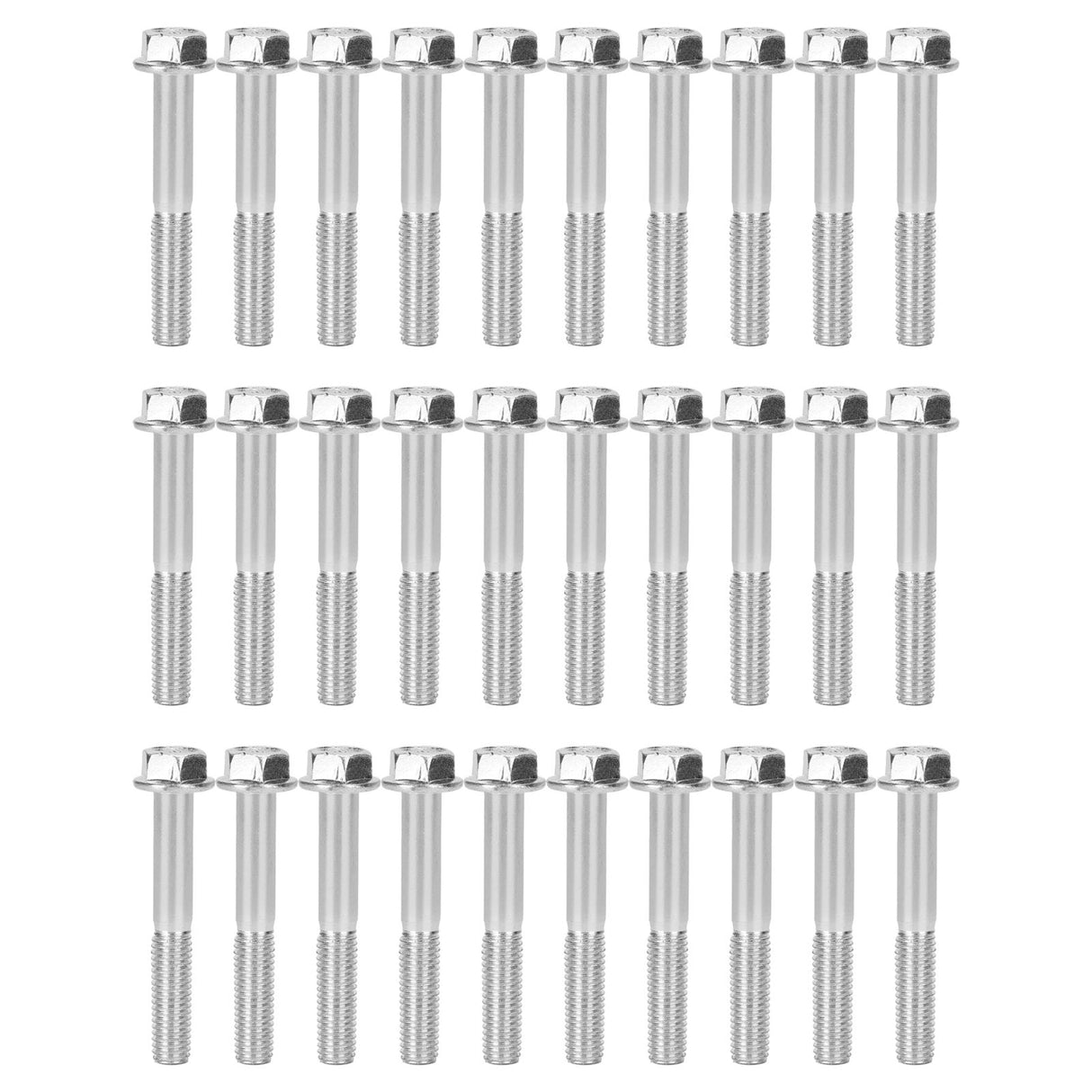30Pcs M8x55 Screws Cylinder Bolt Accessory for 168F/170F 2kw‑3kw Gasoline Generator