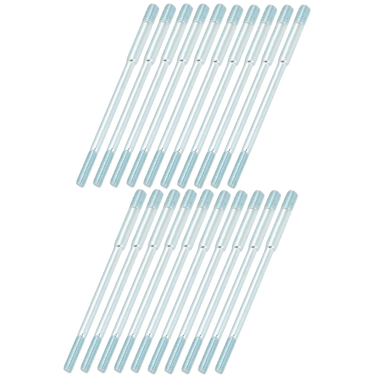 20PCS M6x8x135 Cylinder Head Stud Bolts Double End Threaded Fit for 188F Gasoline Generator
