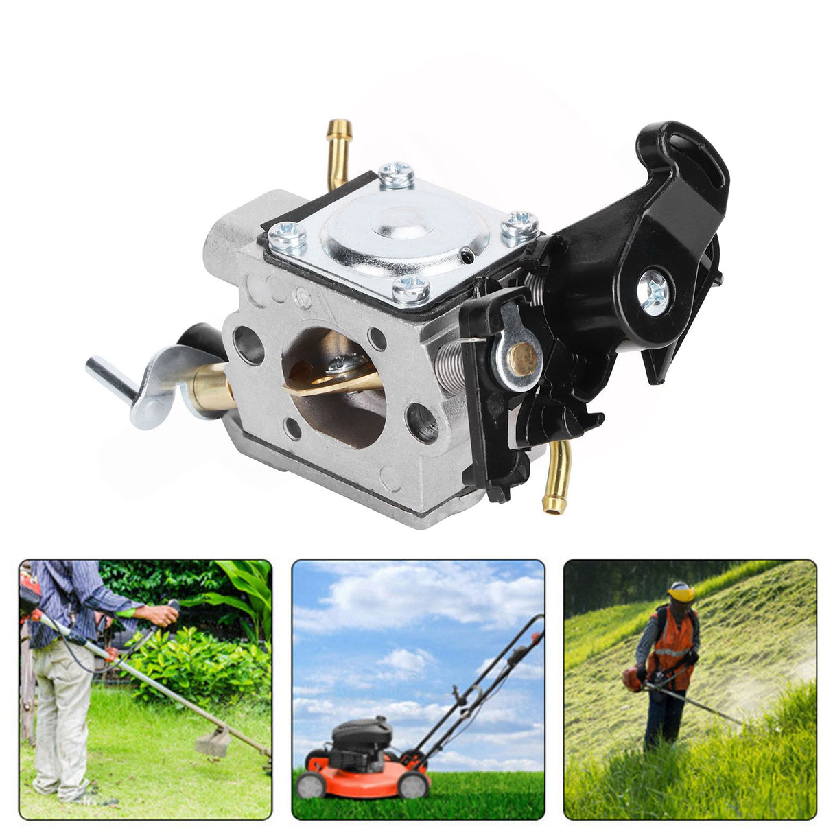 Aluminium Alloy Carburetor Carb Fit for Husqvarna 450 450E 445 445E Chainsaw Gas Engines