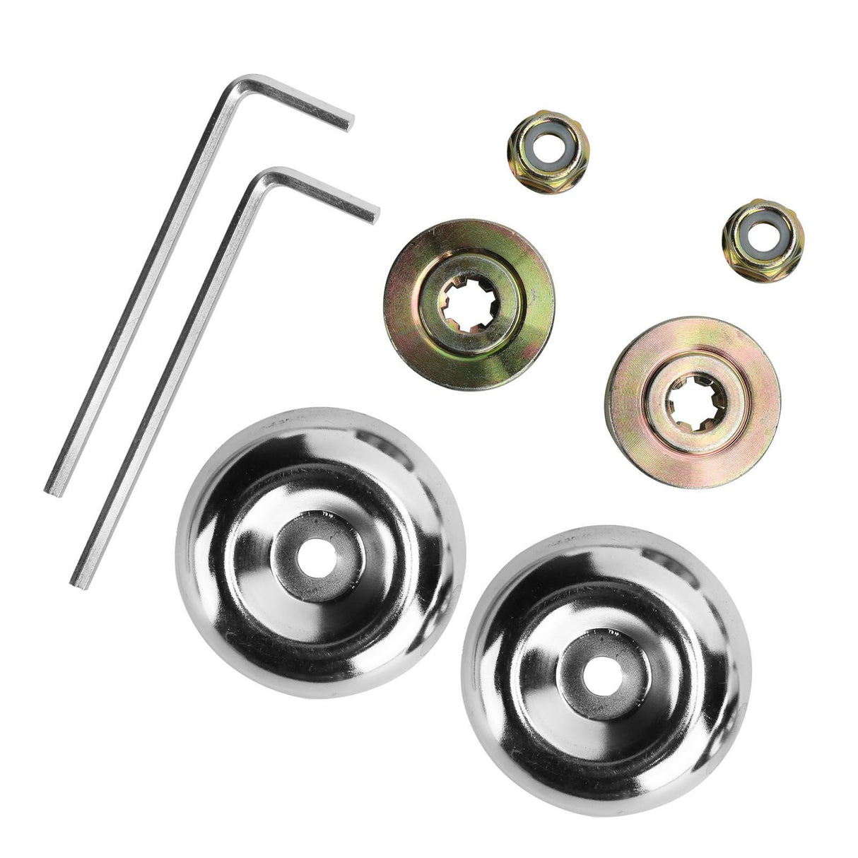 2Set Gear Case Thrust Plate Gasket Collar Nut Kit Lawn Mower Brush Cutter Accessory