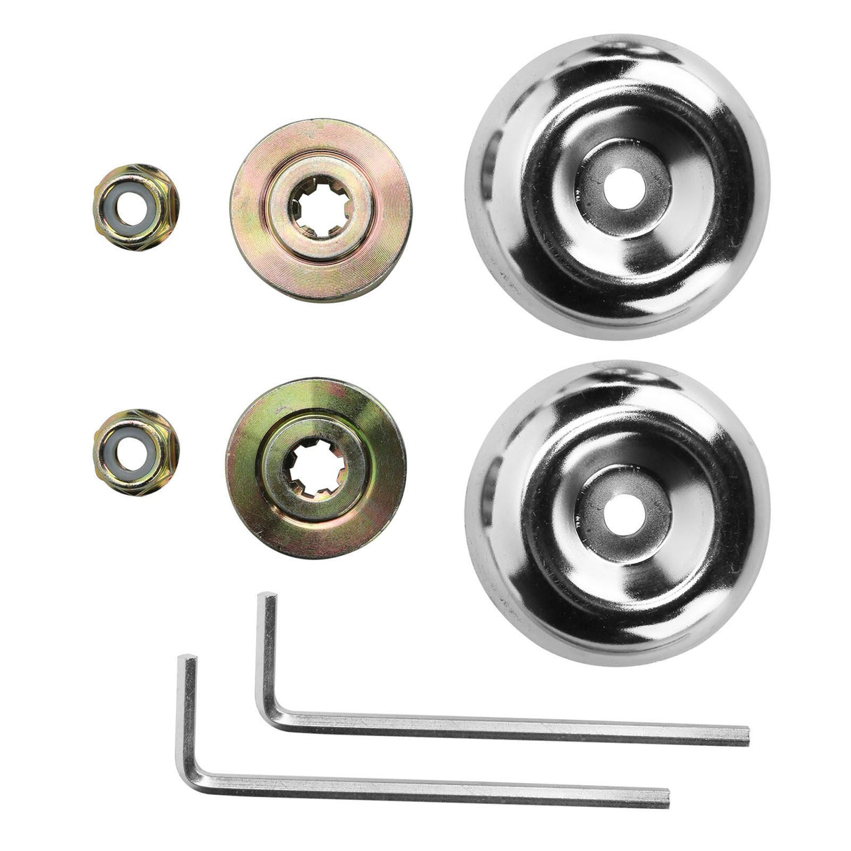 2Set Gear Case Thrust Plate Gasket Collar Nut Kit Lawn Mower Brush Cutter Accessory