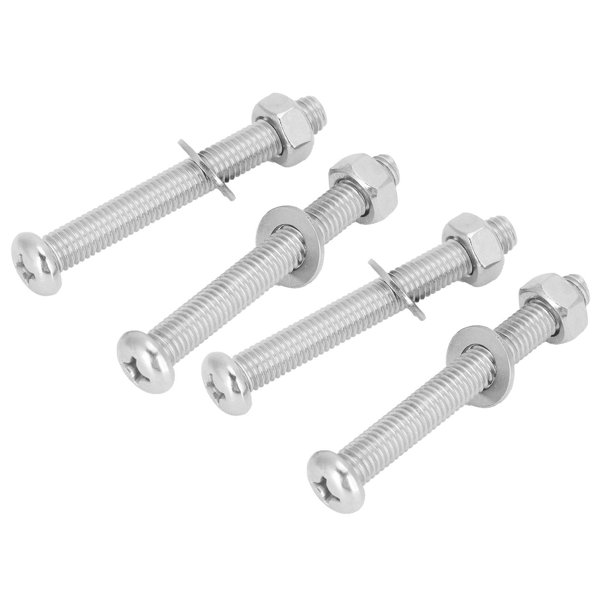 4 Sets Swimming Pool Step Fastener Bolts Nut Underwater Ladder Replacement Parts 7mm